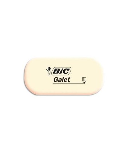 Bic, Gomme, Caoutchouc, Galet, Blanc, Oval, 927866