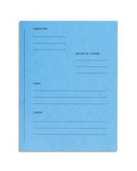 Exacompta Dossiers de plaidoirie, Pour Contre, Carte 265G, Bleu, Paquet de 25, 220102E