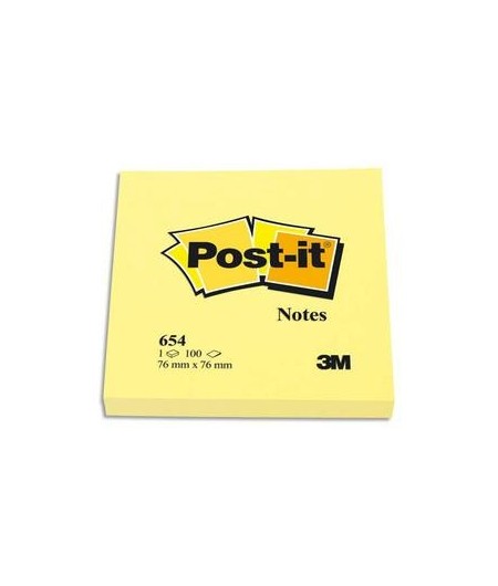 Post it, Notes, 76 x 76 mm, Jaune, NEON, 23699, 654-NY, FT510010174