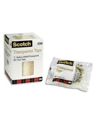 Scotch, Ruban adhésif, 550, 19 mm x 66 m, Transparent, 23210