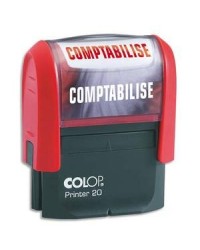 Colop Tampon, Timbre avec formule, Comptabilisé, Rouge, PR20L -0121COMB