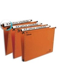 Esselte Dossiers suspendus VMG, Tiroir, Fond 15mm, Kraft, Orange, 49940