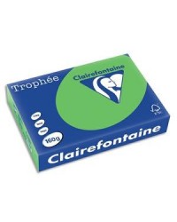 Clairefontaine Papier A4, 160g, TROPHEE, Vert menthe, Ramette de 250 feuilles, 1025C