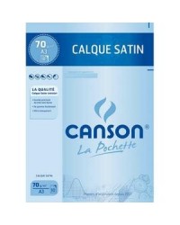 Canson, Papier calque, A3, 70G, Satin, 10 feuilles, C200017151