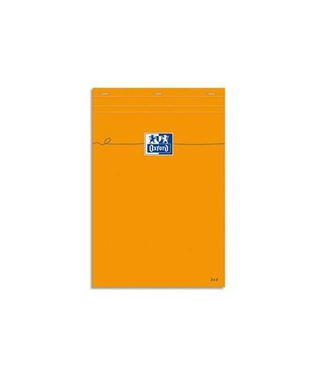 Oxford, Bloc notes, A4, 210 x 315 mm, Quadrillé, 5x5, 160 pages, Petits carreaux, 100108050