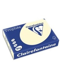 Clairefontaine, Papier, A4, 80g, Trophée, Ivoire, Ramette, 500 feuilles, 1871C