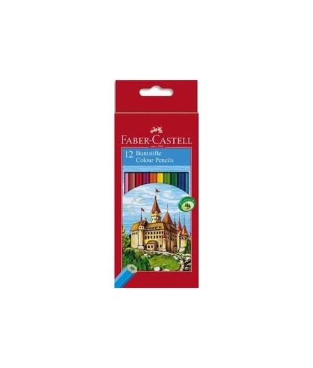 Faber Castell, Crayons de couleur, Château, étui de 12, 111212