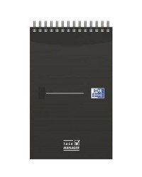 Oxford, Office, Bloc notes, Spirale, 125 x 200 mm, Task Manager, 140 pages, Ligné, 8 mm, 400055727