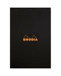Rhodia, Bloc notes, 18, A4, 210 x 297 mm, Quadrillé, 5x5, 160 pages, Petits carreaux, 182009C