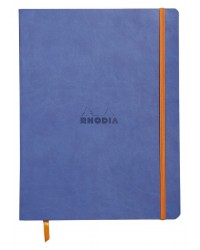 Rhodia, Carnet, Souple, A5, RhodiaRama, 160 pages, Ligné, Bleu, Saphir, 117408C