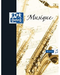 Oxford, Cahier de musique, 240 x 320 mm, Portées, Séyès, 48 pages, 100101475