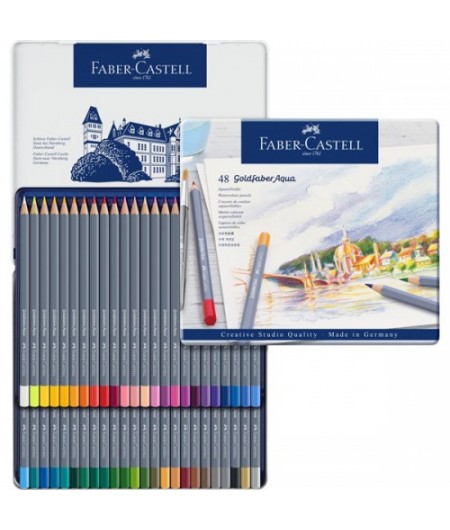 Faber Castell, Crayons de couleur, Goldfaber Aqua, étui de 48, 114648