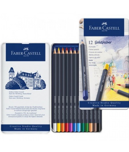 Faber Castell, Crayons de couleur, Goldfaber Aqua, étui de 12, 114612