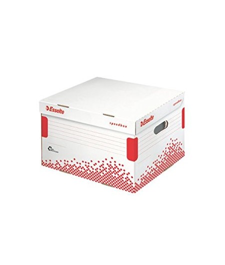 Esselte Conteneur, Caisses a archives, SpeedBox medium, Carton, Blanc, 623912