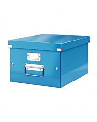 LEITZ Boîte de rangement, Click & Store, WOW, A4, Bleu, 6044-00-36