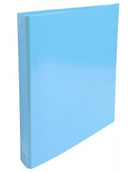 Exacompta Classeur en carton rembordé, Iderama, 4 anneaux, Dos 40mm, Bleu turquoise, 519292E