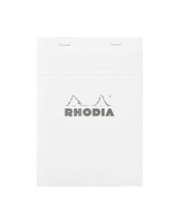 Rhodia, Bloc notes, 16, 148 x 210 mm, Quadrillé, 5x5, Petits carreaux, Blanc, 16201C