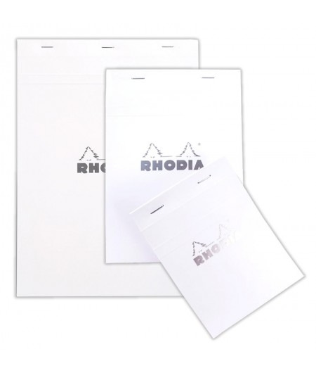 Rhodia, Bloc notes, 11, A4, 74 x 105 mm, Quadrillé, 5x5, 160 pages, Petits carreaux, 11201C