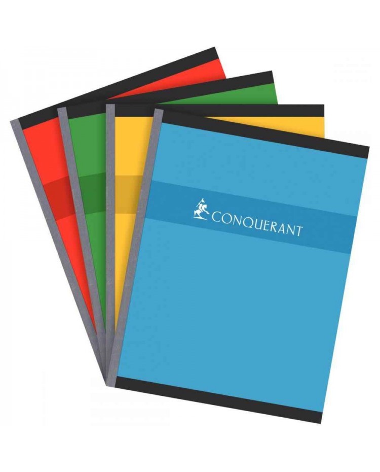 Conquerant, Cahier, 170 x 220 mm, Quadrillé, 5x5, Brochure 192 pages, Petits carreaux, 100104437
