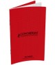 Conquerant, Carnet, 90 x 140 mm, Quadrillé, 5x5, 96 pages, Petits carreaux, Couverture polypro, Rouge, 400013591