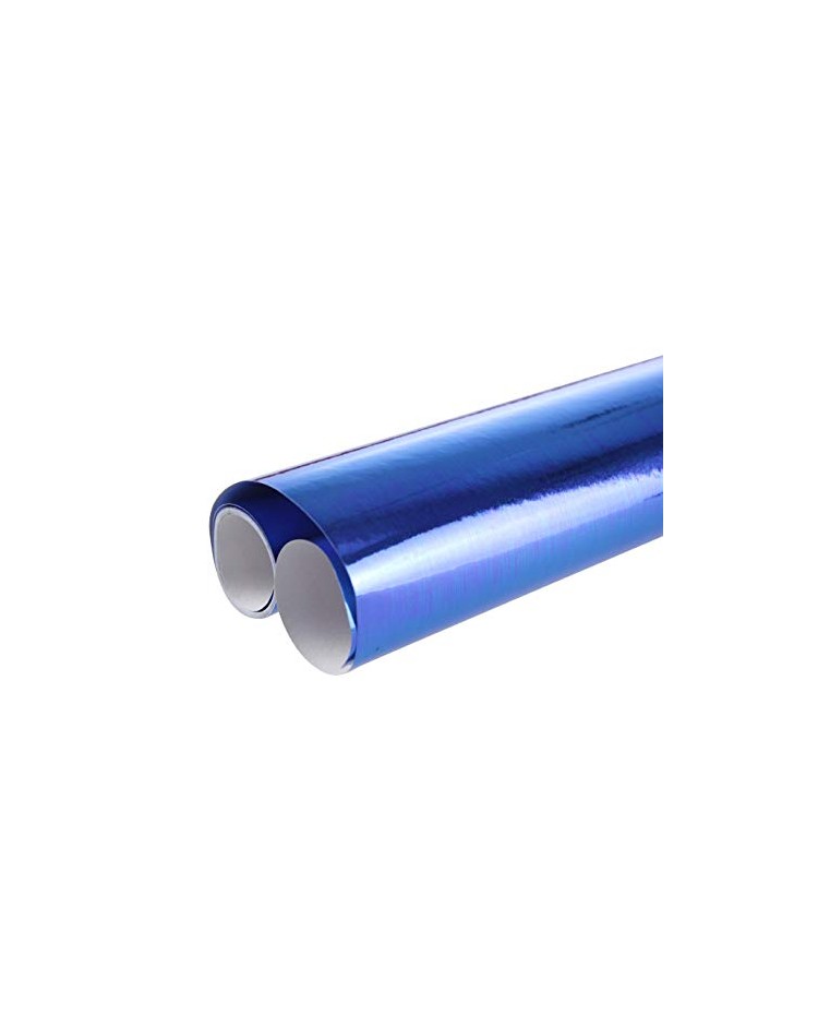 Clairefontaine, Papier métallisé, 1 face, 700 mm x 2 m, Bleu, 354113C