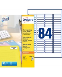 Avery Etiquettes mini, 46 x 11.1 mm, Paquet de 2100, L7656-25