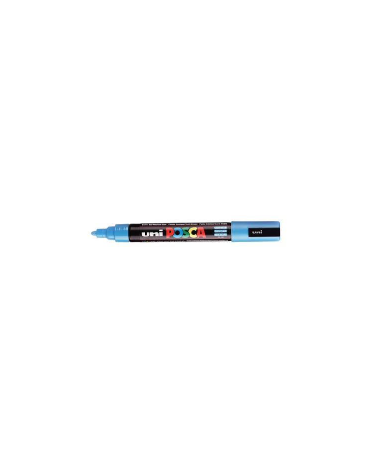 Posca, Marqueur à pigment, Bleu clair, Moyen, PC-5M BC
