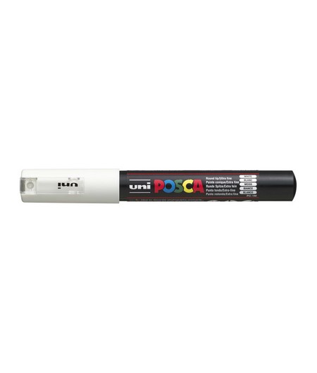 POSCA Marqueur à pigment PC-1MC, blanc, PC1MC BL EXTRA FIN