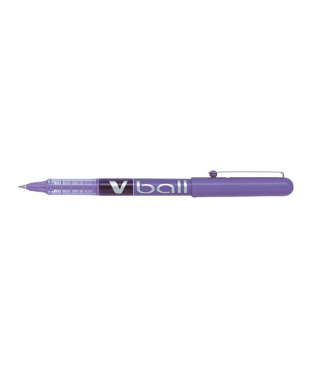 PILOT Stylo roller V Ball VB 5, pointe métal, violet, 134708