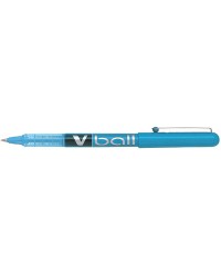 PILOT Stylo roller V Ball VB 5, pointe métal, bleu clair, 134692