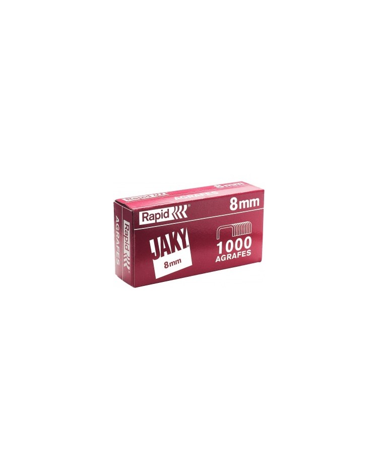 Rapid Agrafes JAKY8, 8mm, Cuivre, Boîte de 1000, 11720101