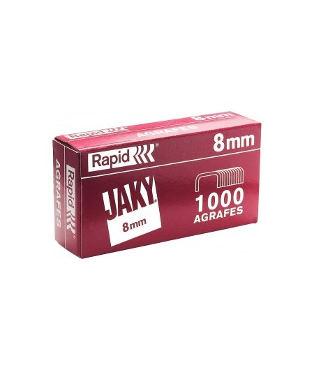 Rapid Agrafes JAKY8, 8mm, Cuivre, Boîte de 1000, 11720101