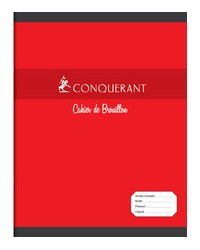 Conquerant, Cahier de brouillon, 170 x 220 mm, Grands carreaux, Séyès, 96 pages, 100102470