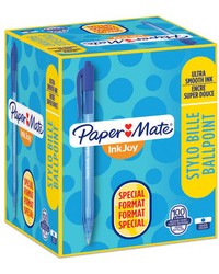 Papermate, Stylo à bille, INKJOY 100 RT, Value pack, Bleu, S0977440