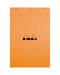 Rhodia, Bloc notes, 18, A4, 210 x 297 mm, Quadrillé, 5x5, 160 pages, Petits carreaux, 18200C