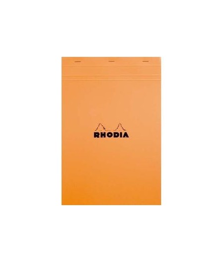 Rhodia, Bloc notes, 18, A4, 210 x 297 mm, Quadrillé, 5x5, 160 pages, Petits carreaux, 18200C