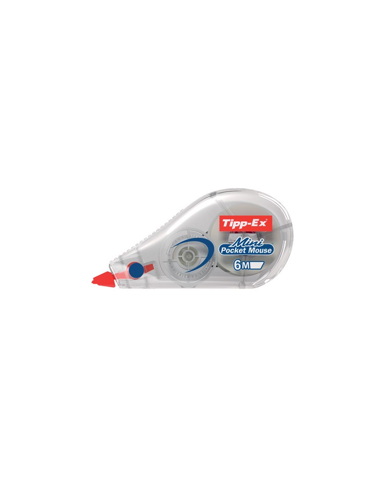 Tipp-Ex, Souris, Roller correcteur blanc, Mini Pocket Mouse, 5 mm x 6 m, 8221351