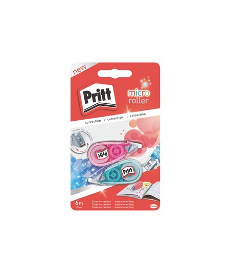 Pritt Souris, Roller correcteur, Blanc, Micro, 5 mm x 6 m, 1444936 2046392