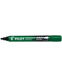 Pilot, Marqueur permanent, 100, Pointe ogive, Vert, 511127