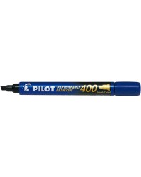 Pilot, Marqueur permanent, 400, Pointe biseautée, Bleu, 511196