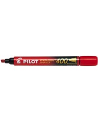 Pilot, Marqueur permanent, 400, Pointe biseautée, Rouge, 511189