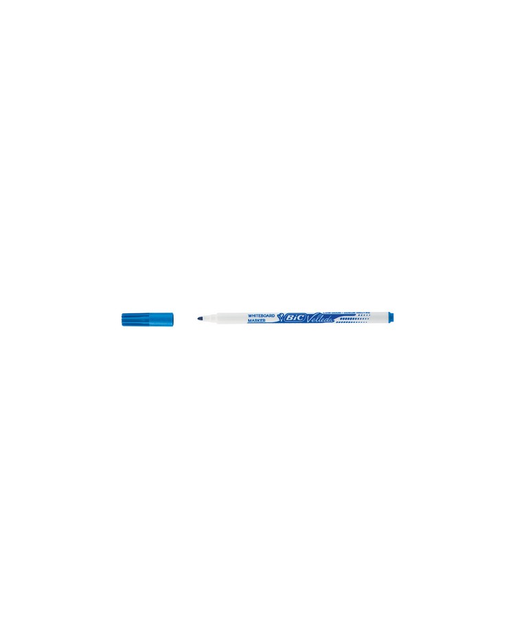 BIC Marqueur pour tableau blanc Velleda 1721, pointe ogive, Bleu, 841841
