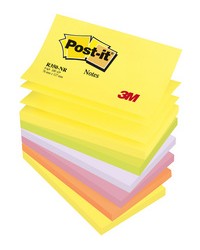 Post it, Notes adhésives, 76 x 127 mm, Z-Notes, R-350-NR, FT510089947, 59734