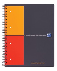 Oxford, Cahier, A4, ManagerBook, 160 pages, Perforé, Projet, 400010756