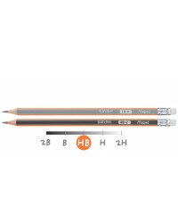 Maped Crayon gris, Graphite HB, Bout gomme, M851721