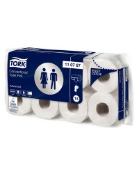 TORK Papier toilette, 2 plis, blanc, Advanced, 8 rouleaux de 250 Feuilles, 110767