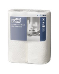 TORK Rouleau de papier essuie-tout, très absorbant, blanc, 120269