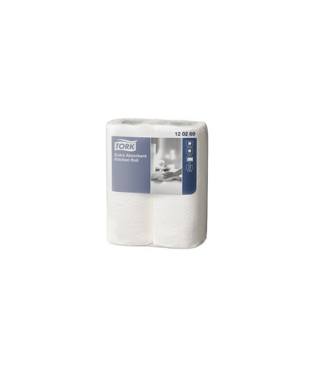 TORK Rouleau de papier essuie-tout, très absorbant, blanc, 120269