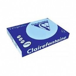 Clairefontaine, Papier A4, 160G, TROPHEE PASTEL, Bleu, 2633C