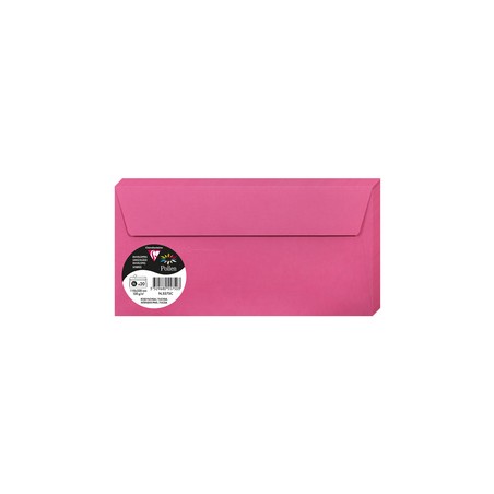Clairefontaine Enveloppes DL, 110x220, Pollen, Rose fuchsia, 120g, 5575C
